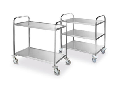 Trillebord Med fire hjul og tre hyller