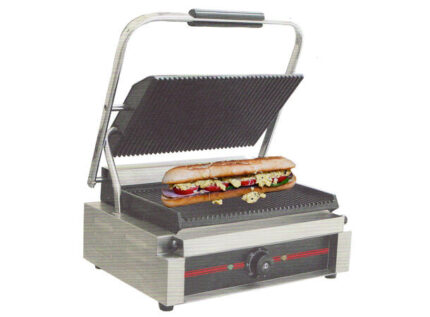 Pressgrill medium Rillet støpejern