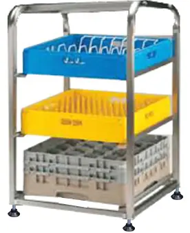 Oppvaskkurvstativ Plass til 3 stk oppvaskkurver 50x50 cm