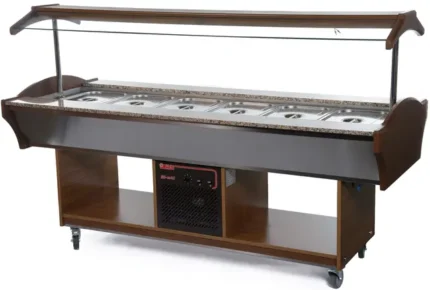 Kjølebuffet, Dark Walnut Kapasitet 6/1 GN Varenr:89999986