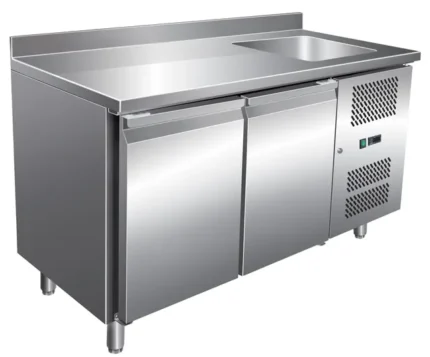 Kjølebenk med kum 2 dørs, 151 cm Varenr:90005487