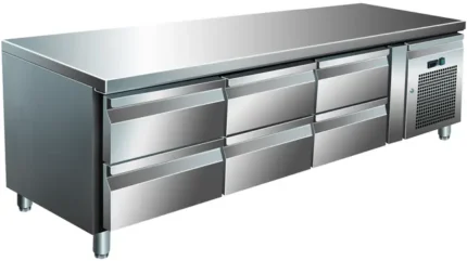 Grillkjølebenk, 6 skuffer 179,5x70x65 cm Varenr:90017034