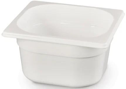 Polykarbonat kantine 1/6 GN, hvit 150 mm Varenr:862766